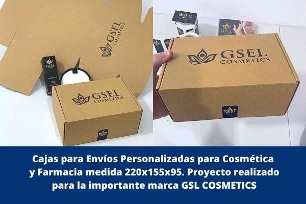 cajas para envíos de cosmetica y farmacia personalizadas medida 220x155x95