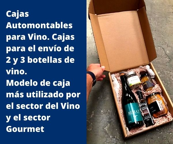 cajas automontables para vino