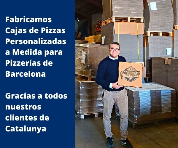 cajas de pizzas Barcelona