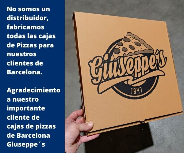 cajas de pizzas personalizadas Barcelona