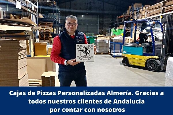 Cajas de pizzas Personalizadas Almería
