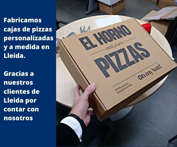 cajas de pizzas Lleida