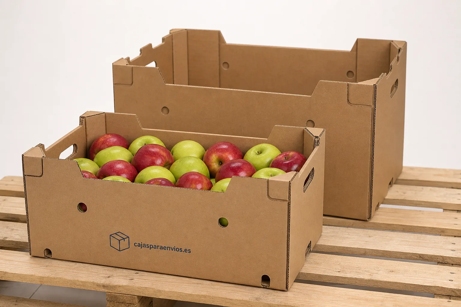 Cajas para manzanas de cartón para 10, 15 y 20 kg