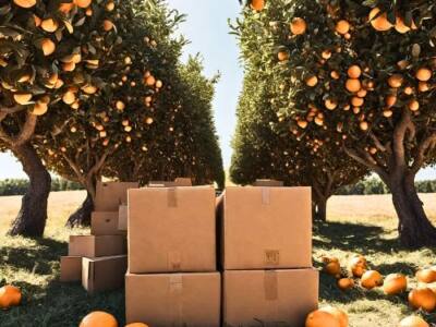 Cajas para NARANJAS 15 a 20 kg para MENSAJERIA
