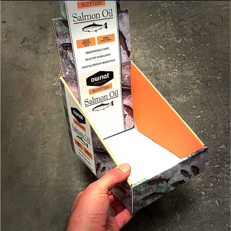 Cajas expositoras y expositores de cartón personalizados
