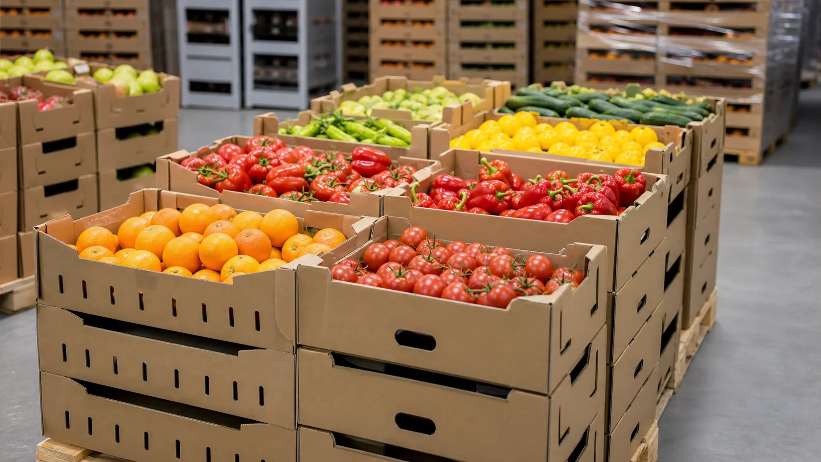 Cajas de cartón para agricultura y embalaje agrícola