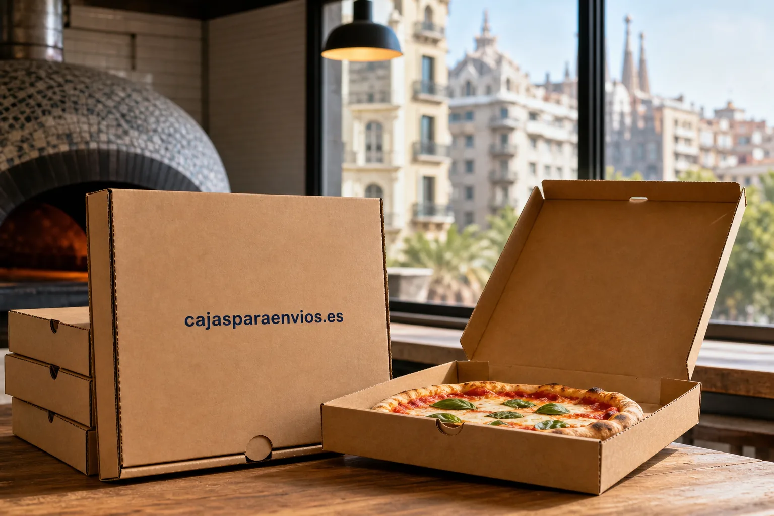 cajas de pizzas Barcelona