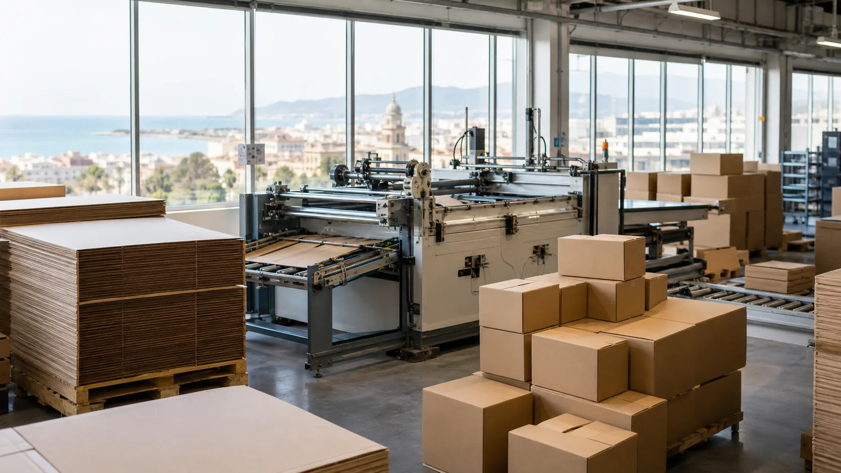 Fabricación de cajas de cartón para empresas de Málaga