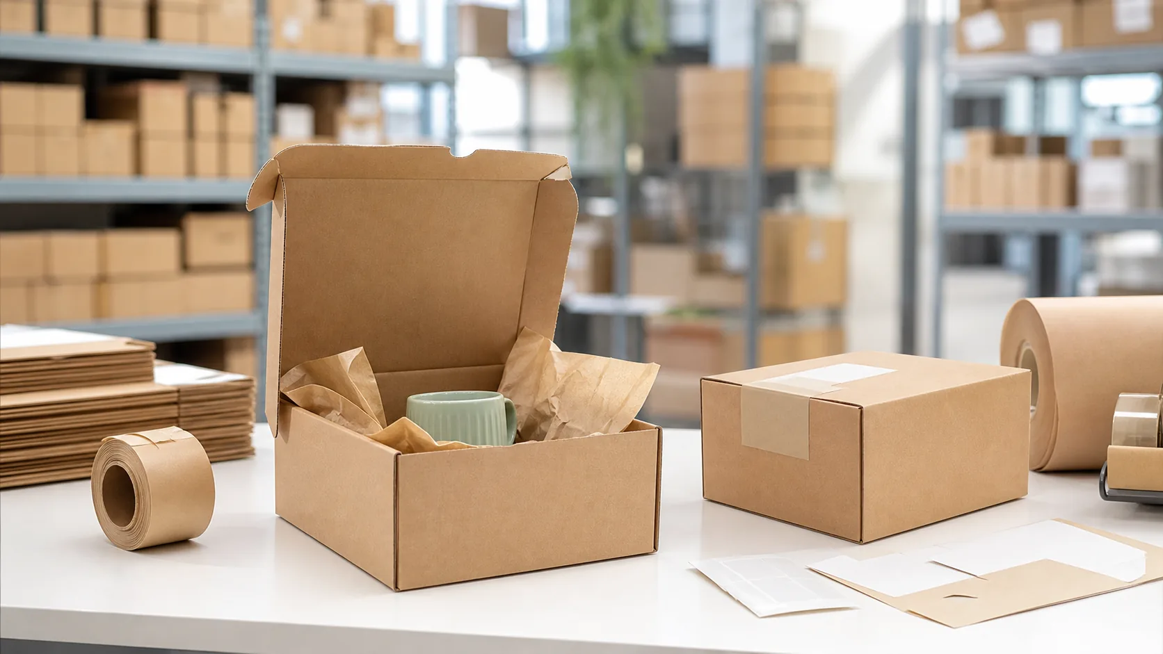 Cómo elegir cajas de cartón para una tienda online